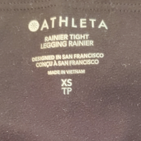 Athleta Rainier Tight XS Black - Picture 5 of 9